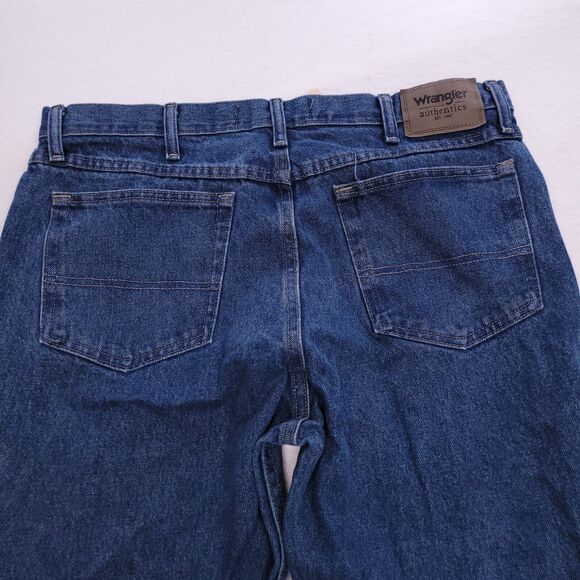 Wrangler Authentics Button Zip Denim Medium Wash Jeans Mens Size 36x30 Blue - Picture 9 of 10